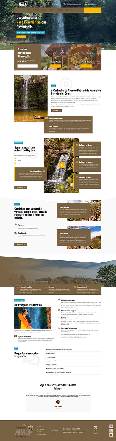 Criação de Sites em Goiânia | Cachoeira do Abade - Pirenópolis, Goiás